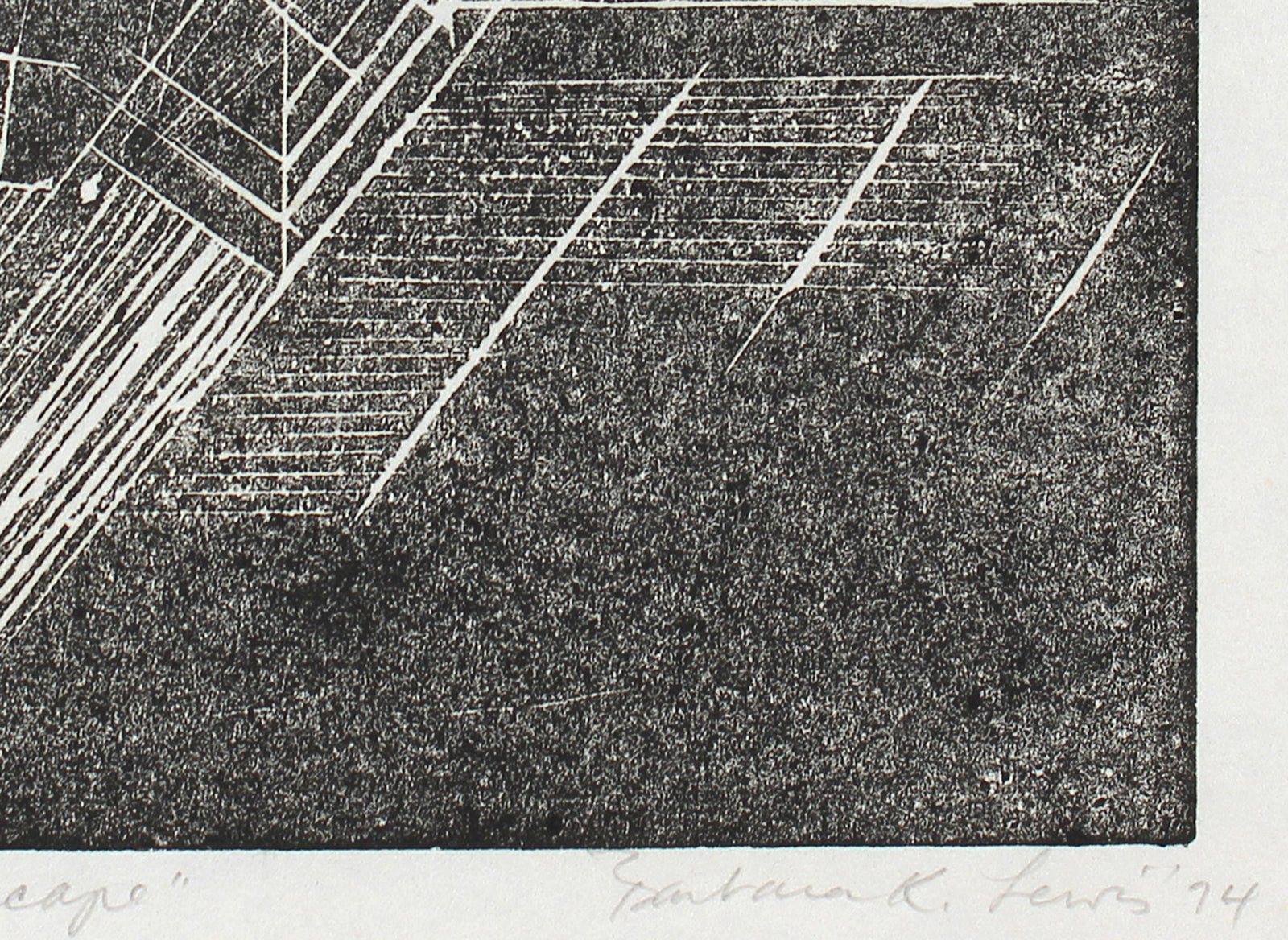 <i>Shadow of an Escape</i> <br>1974 Etching <br><br>#96330