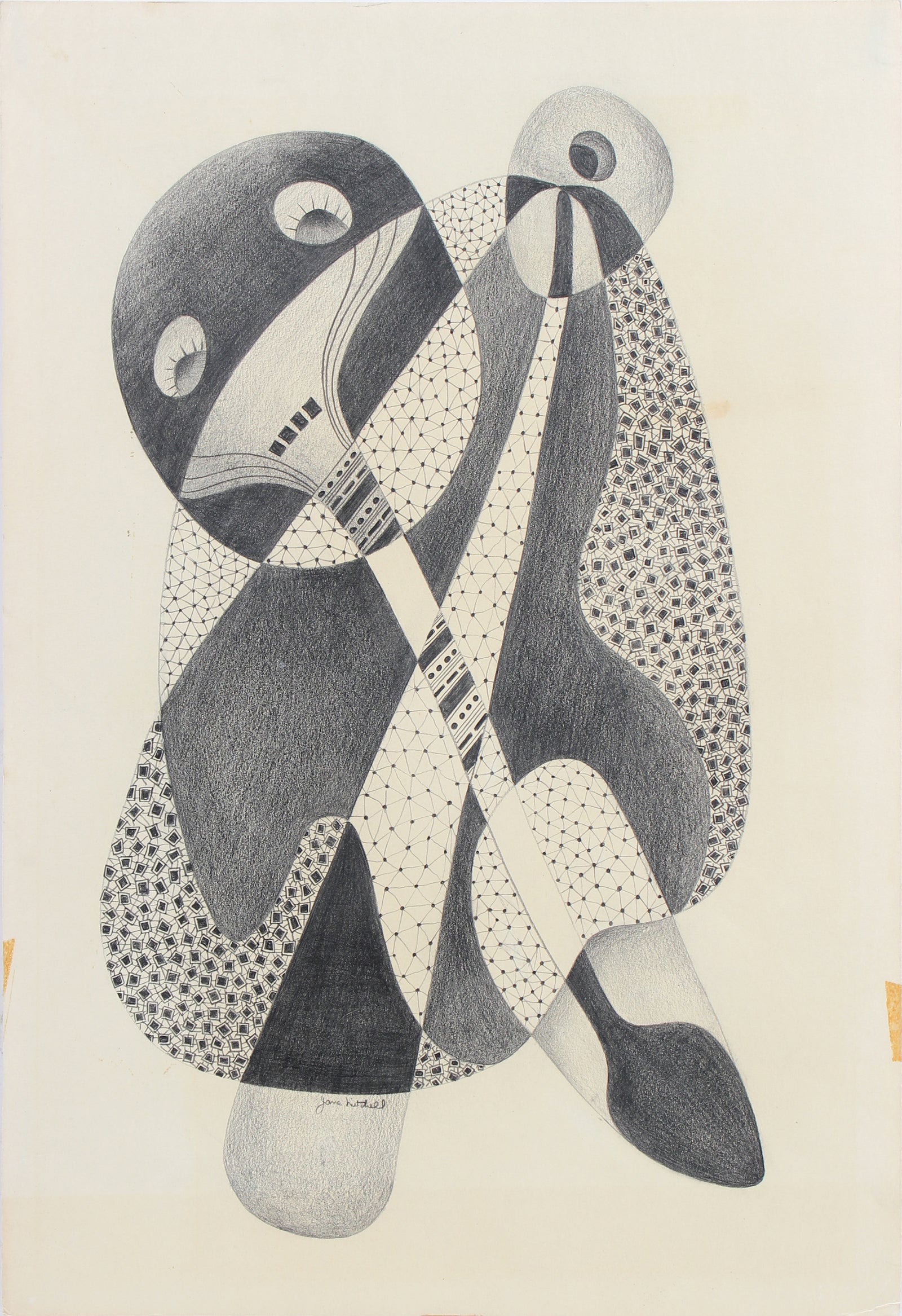 Spherical Monochromatic Forms <br>1970s Graphite <br><br>#96539