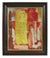 Fiery Abstracted Buildings<br>Late 1950s Oil<br><br>#96614