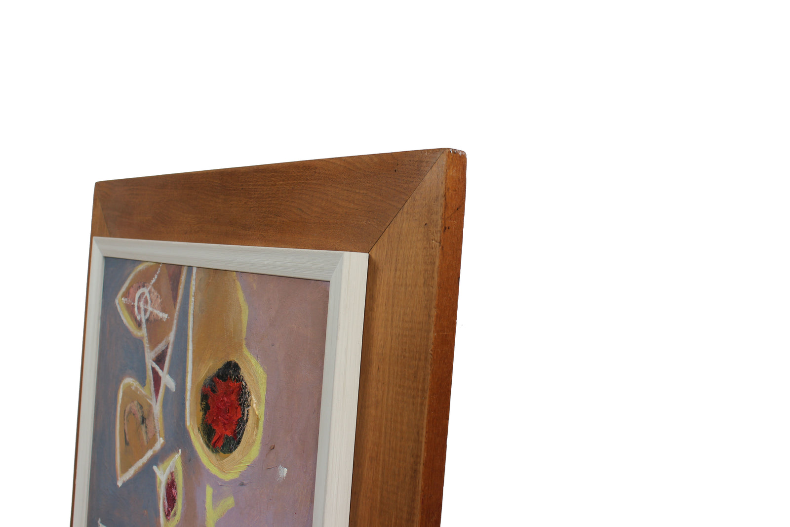 Modernist Deconstructed Still Life <br>Late 1950s Oil <br><br>#96622