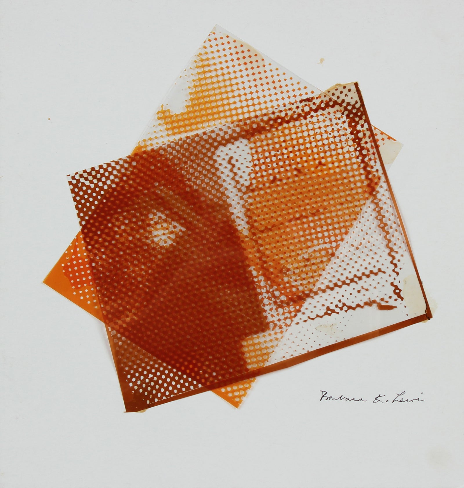 <i>Brown on Orange</i> <br>1973 Photograph on Acetate <br><br>#96726