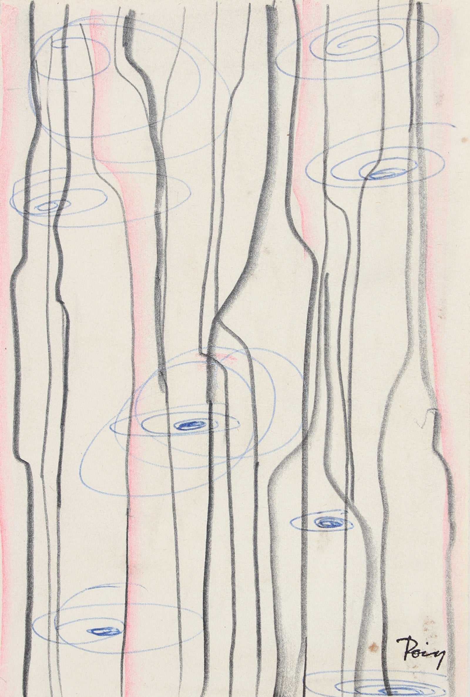 <i>Intra-Venous</i><br>Late 1960s Ink, Graphite & Colored Pencil<br><br>#96864