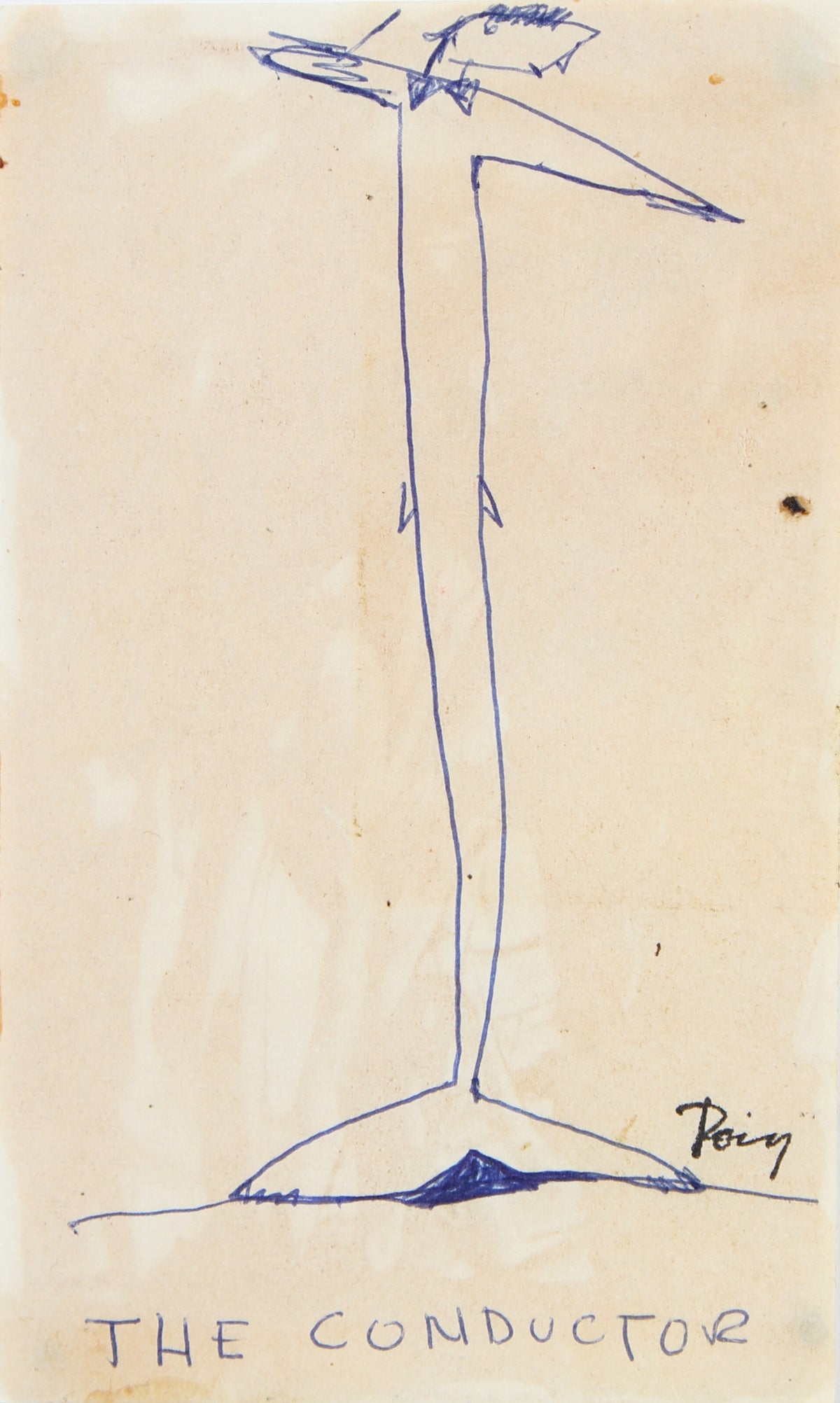 &lt;i&gt;The Conductor (the birds, with clay feet)&lt;/i&gt;&lt;br&gt;Late 1960s Ink&lt;br&gt;&lt;br&gt;#96871