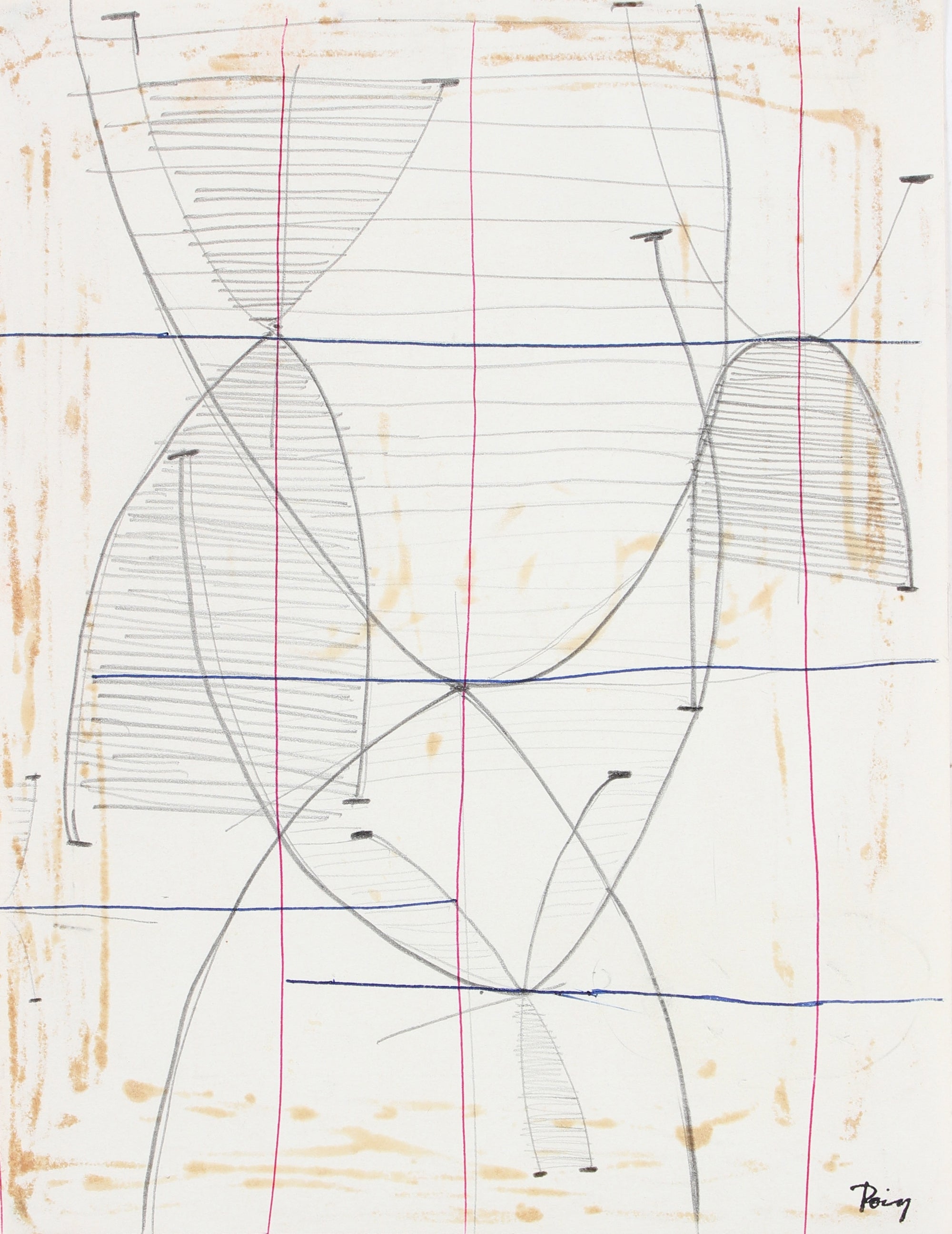 <i>Intra-Venous (detail)</i><br>1960s Ink & Graphite<br><br>#96879