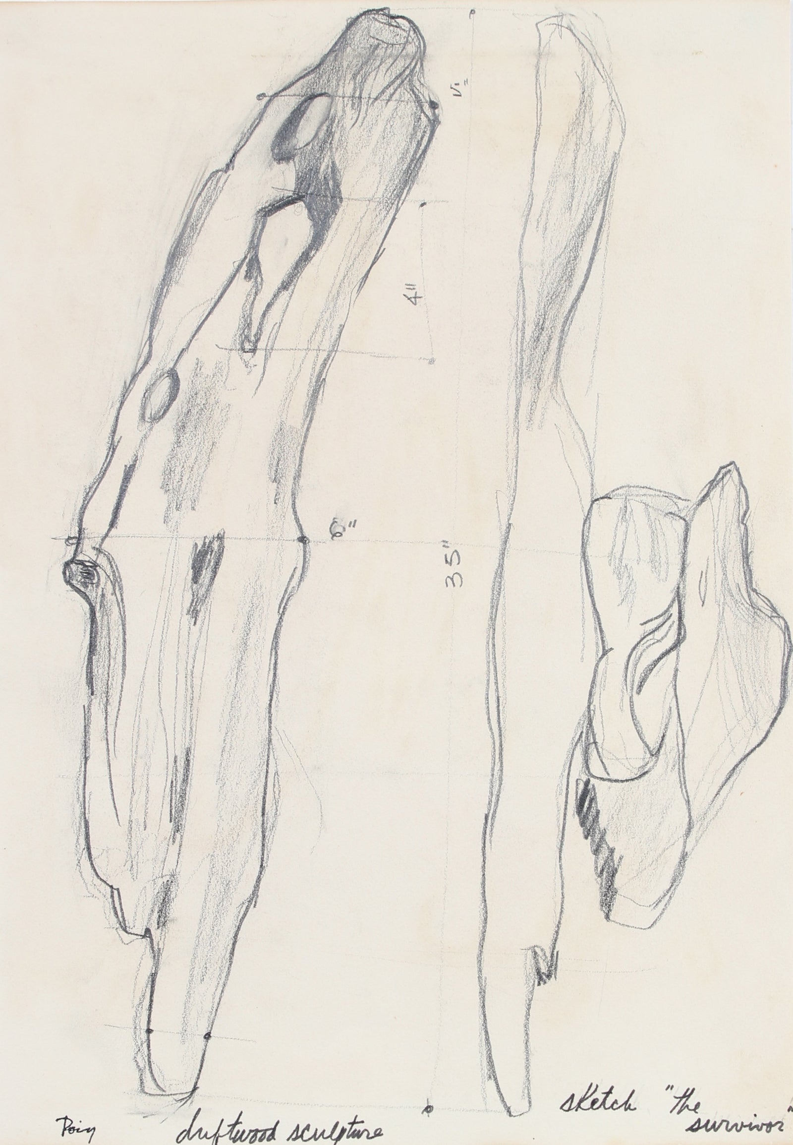 <i>The Survivor</i> <br>1960s Graphite <br><br>#96884