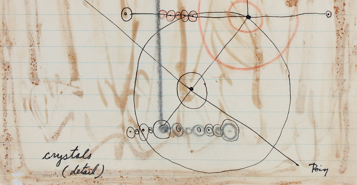 <i>Crystals (detail)</i> <br>Late 1960s Ink & Colored Pencil <br><br>#96889