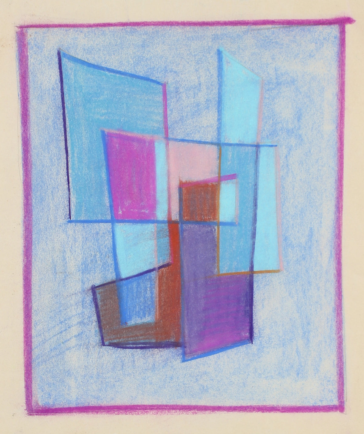 Blue Block Cluster &lt;br&gt;1945 Pastel &lt;br&gt;&lt;br&gt;#A2239