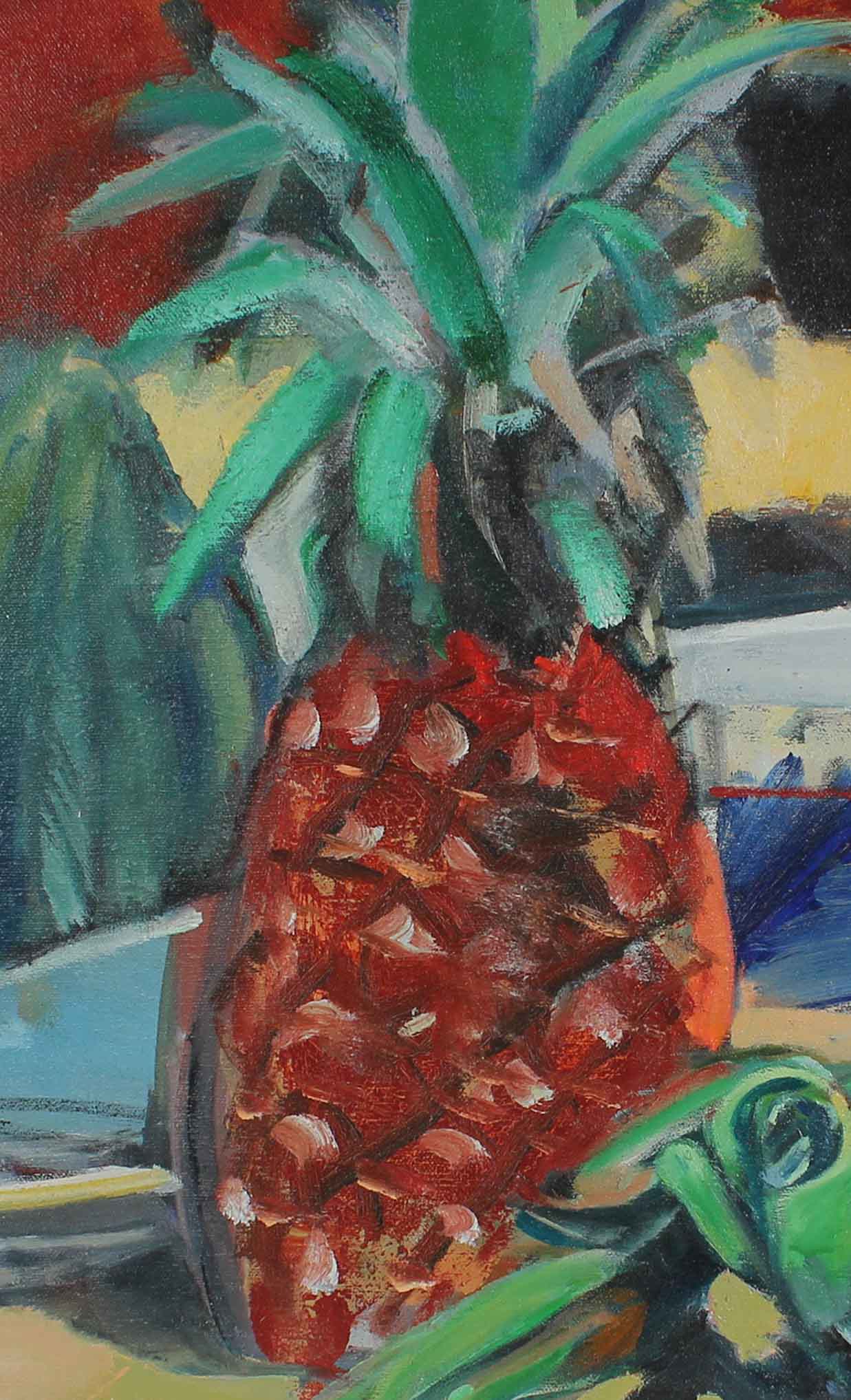<i>Still Life with Pineapples</i><br>1975 Oil<br><br>#A3218