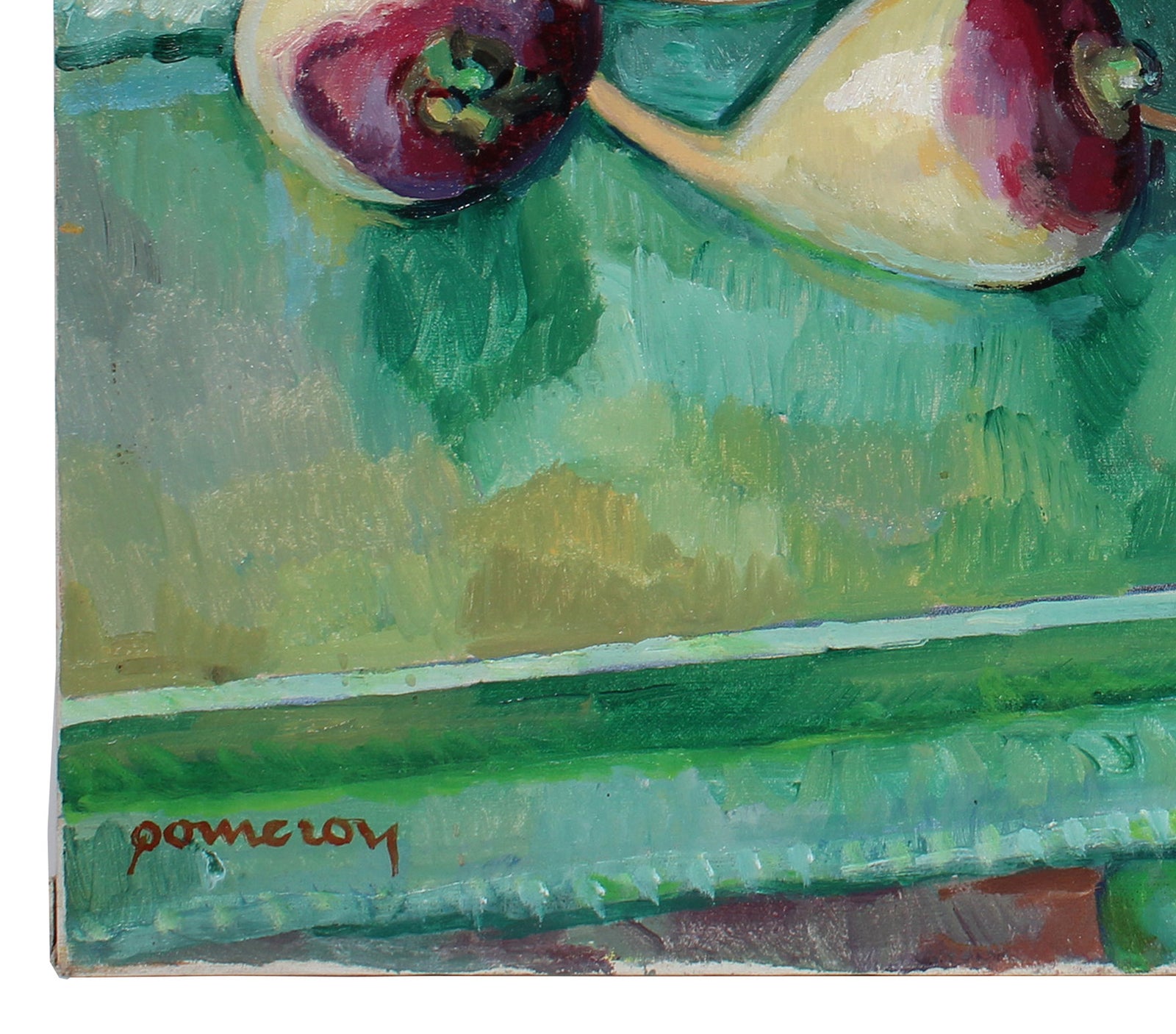 Still Life with Turnips<br>Late 20th Century Oil<br><br>#A3231