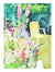 Sunny Backyard Garden <br>Mid-Late 20th Century Watercolor <br><br>#A3550