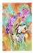 <i>Dancing Spring Flowers</i> <br>1970s Watercolor <br><br>#A3596