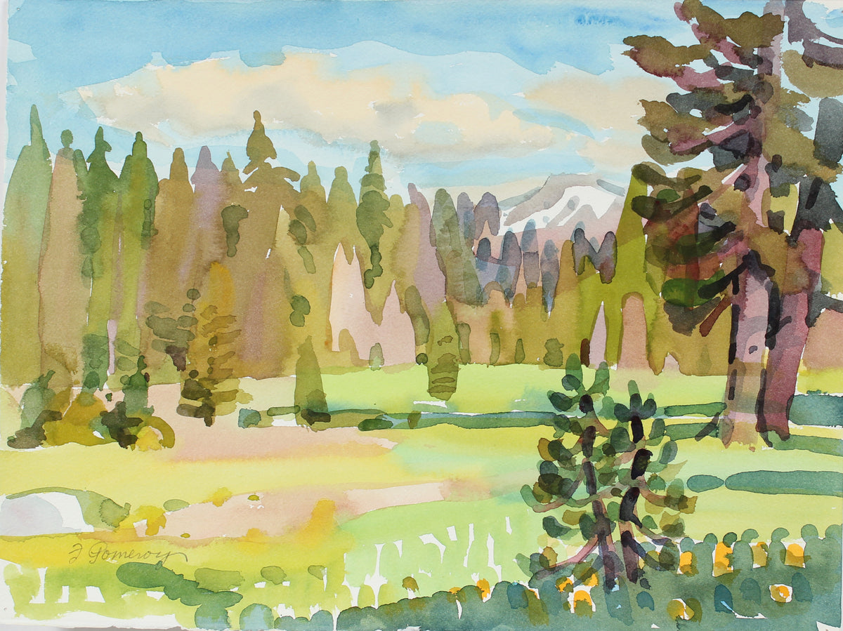 &lt;i&gt;Sierra Meadows - Alpine&lt;/i&gt;&lt;br&gt;Mid-Late 20th Century Watercolor&lt;br&gt;&lt;br&gt;#A3620