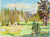 <i>Sierra Meadows - Alpine</i><br>Mid-Late 20th Century Watercolor<br><br>#A3620
