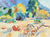 <i>Fall in Garland Park</i> <br>November 1998 Watercolor <br><br>#A3623