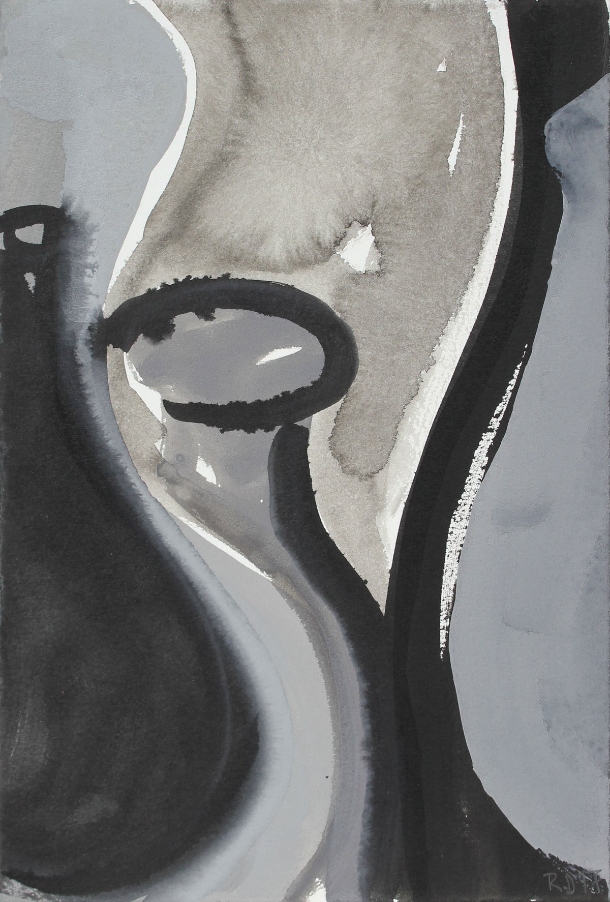 <i>Vessel Still Life VI</i><br>2017 Ink Abstract<br><br>#A3742