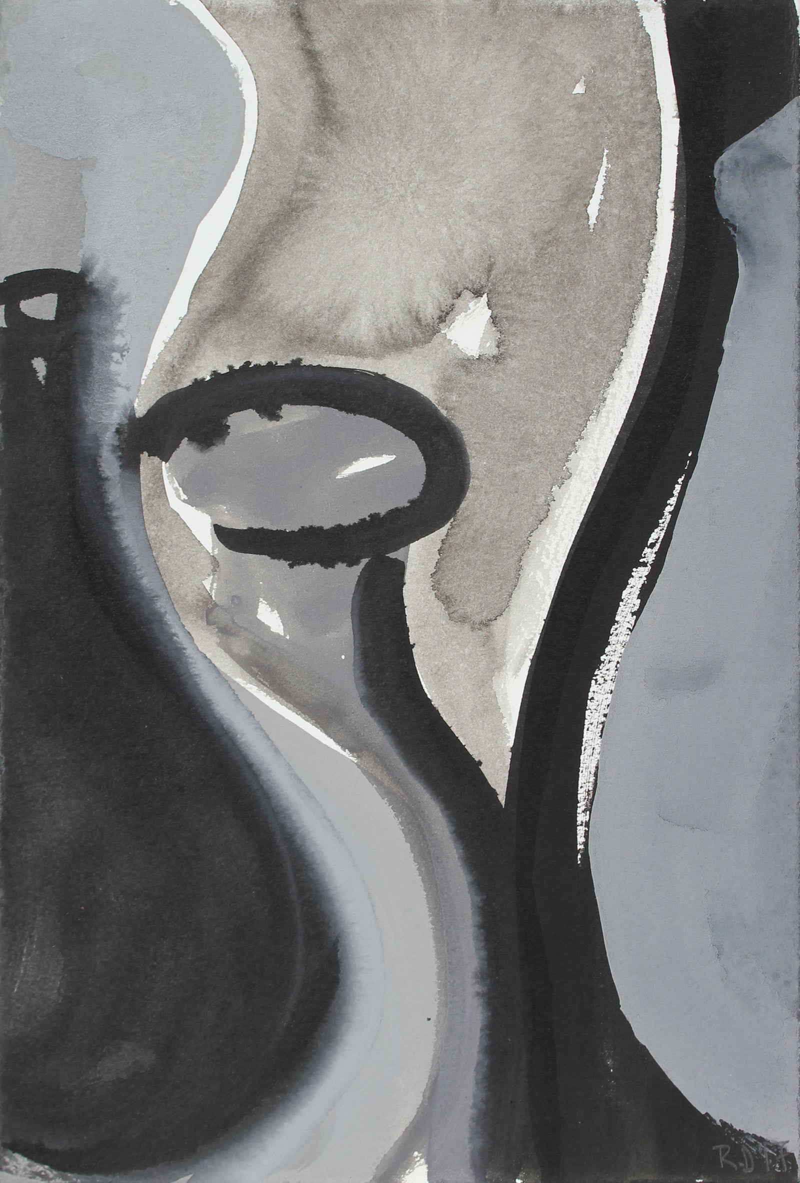 <i>Vessel Still Life VI</i><br>2017 Ink Abstract<br><br>#A3742