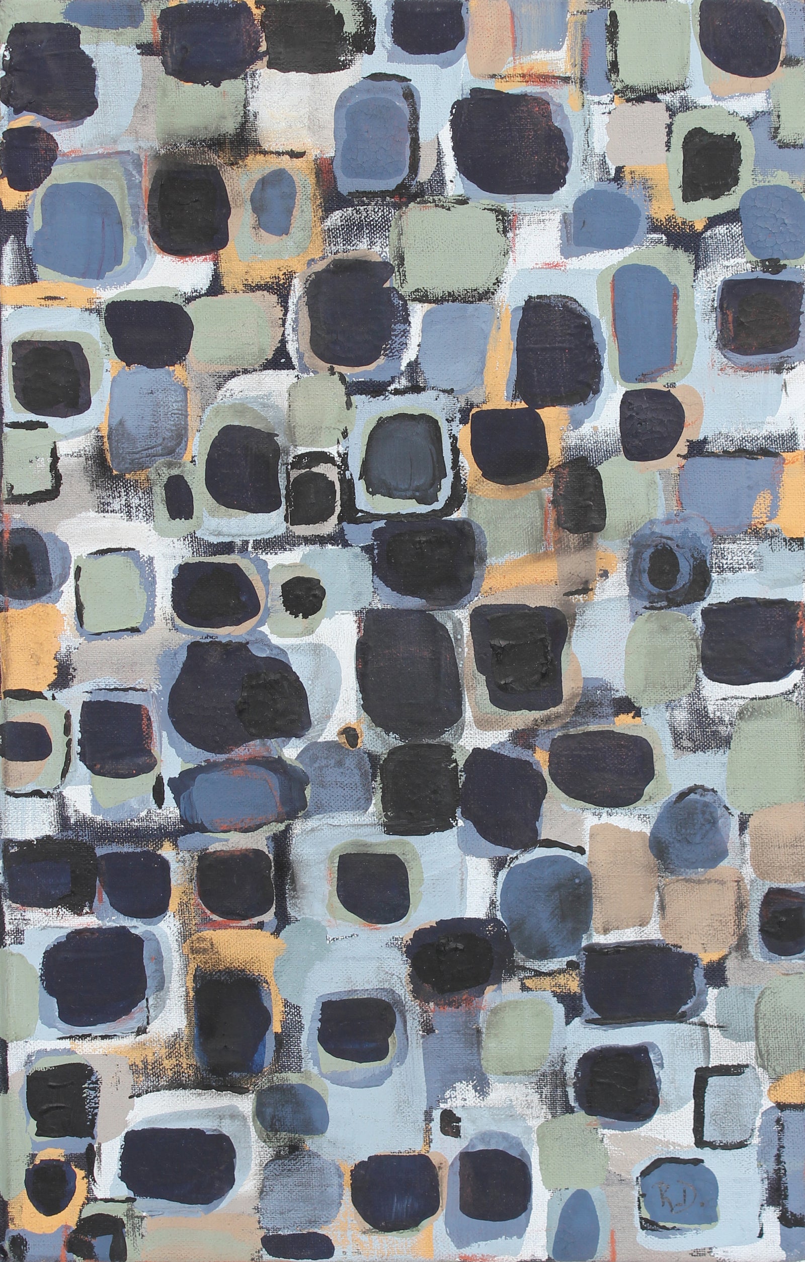 <i>Roman Stones III</i><br>2018 Gouache & Vintage Book Cover<br><br>#A3832