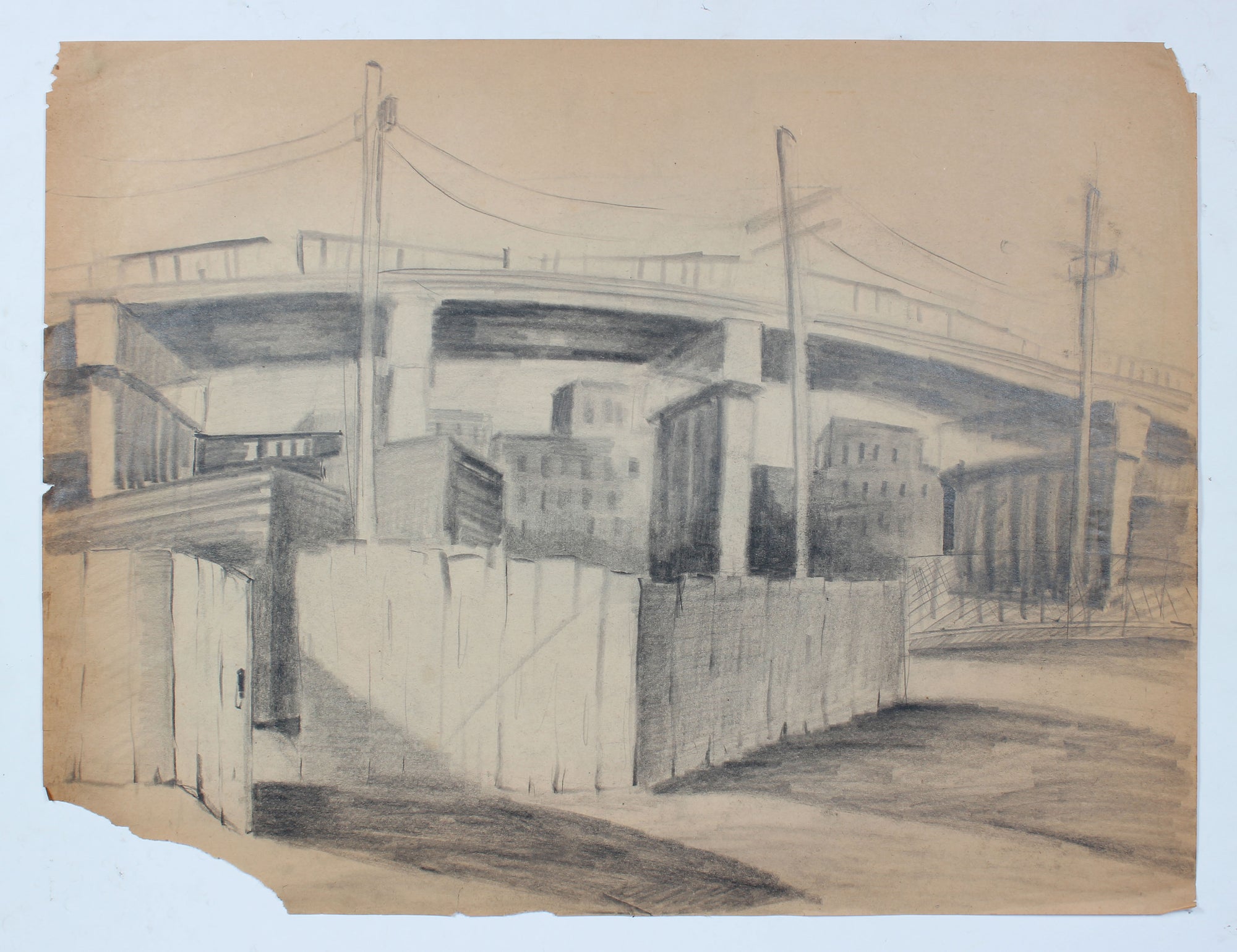 Bay Area Bridges & Powerlines <br>20th Century Graphite <br><br>#A3881