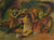 Colorful Tigers <br> Mid-Late 20th Century Oil <br><br>#A3994