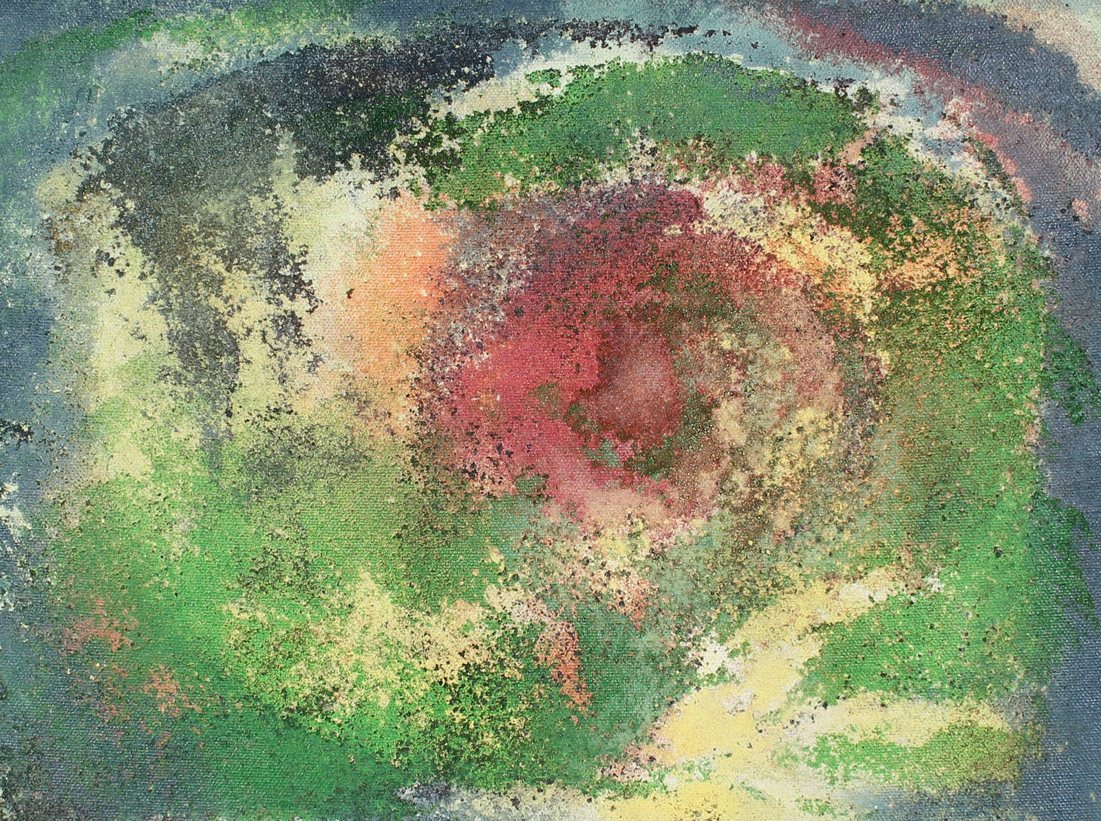 Pink & Green Colorscape <br>20th Century Oil & Sand <br><br>#A4005