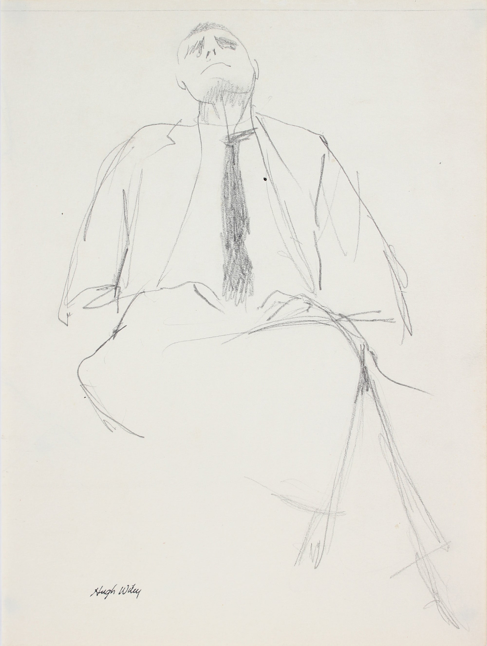 Reclined Businessman<br>Late 1950s Graphite<br><br>#A4264