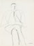 Seated Male - Sketch <br>Late 1950s Graphite<br><br>#A4266