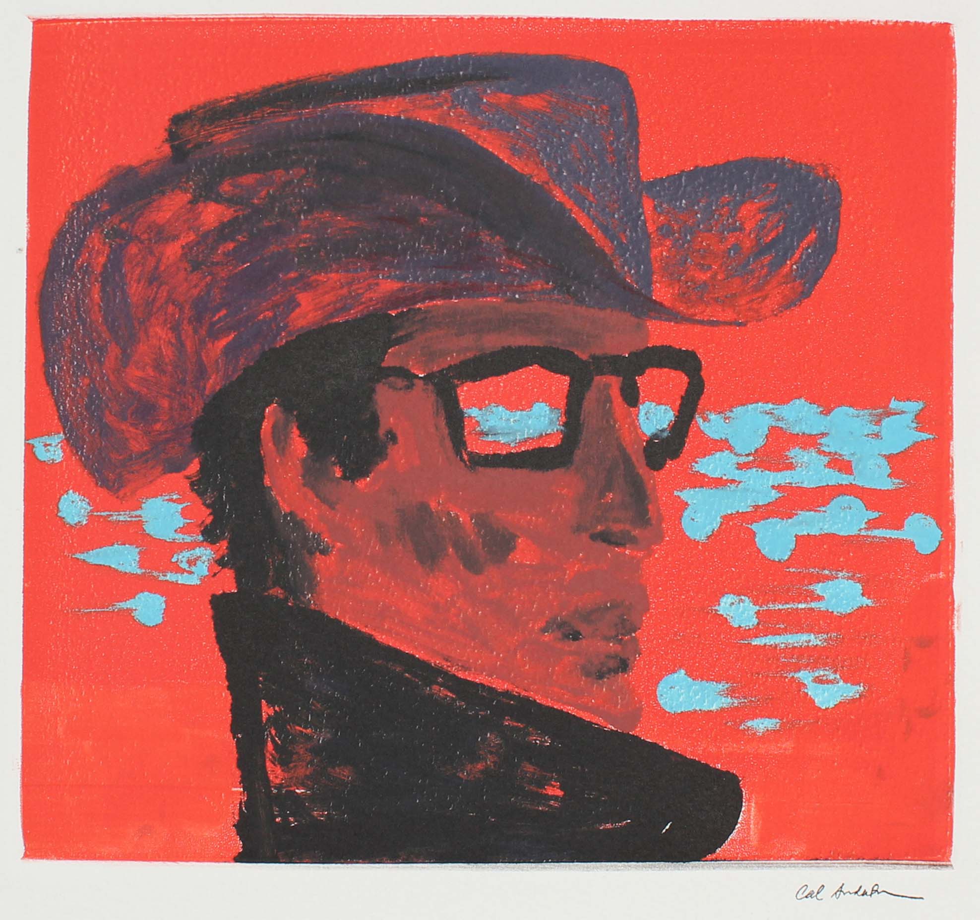 Electric Cowboy Monotype<br>Late 20th - Early 21st Century<br><br>#A4457