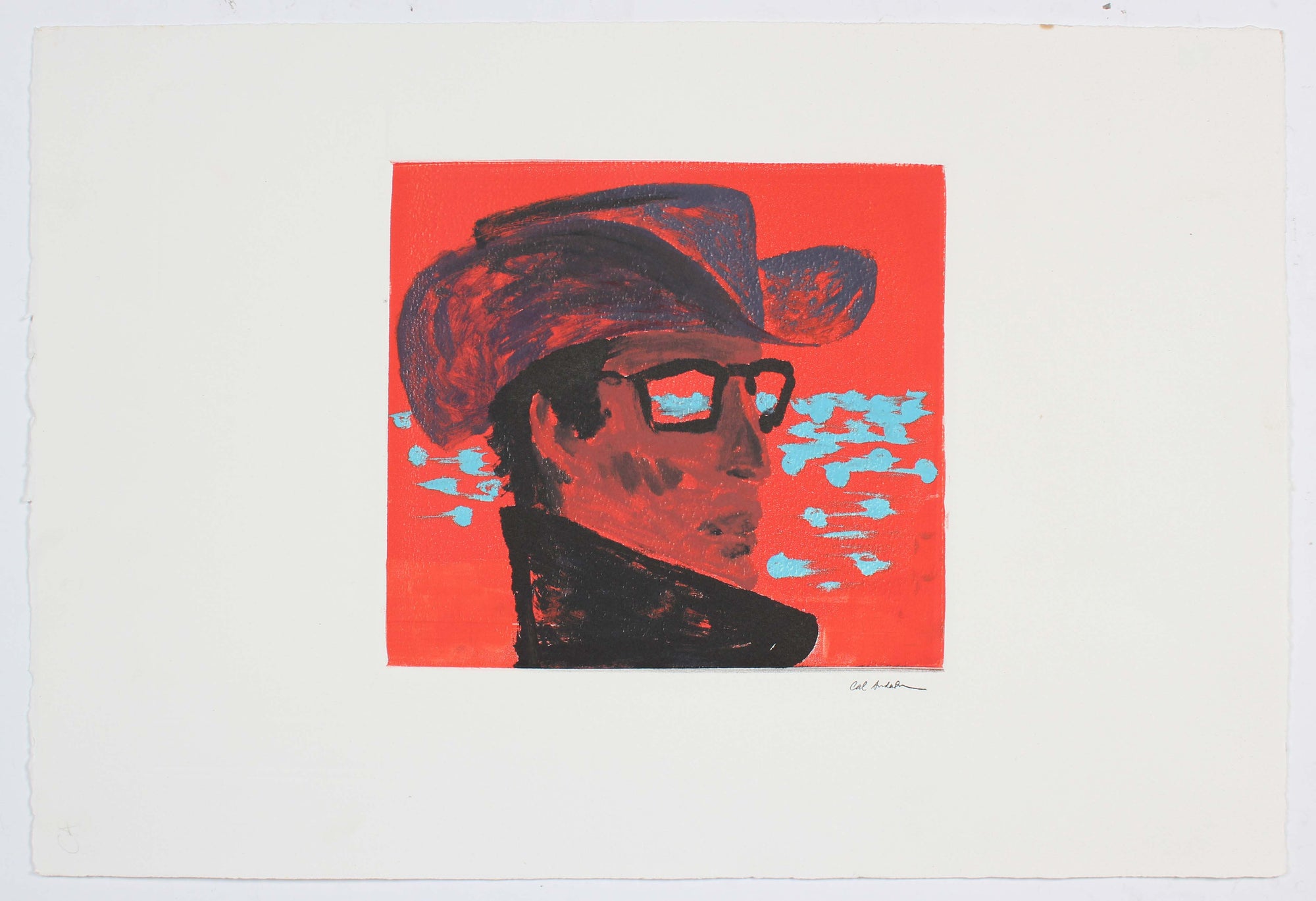 Electric Cowboy Monotype<br>Late 20th - Early 21st Century<br><br>#A4457