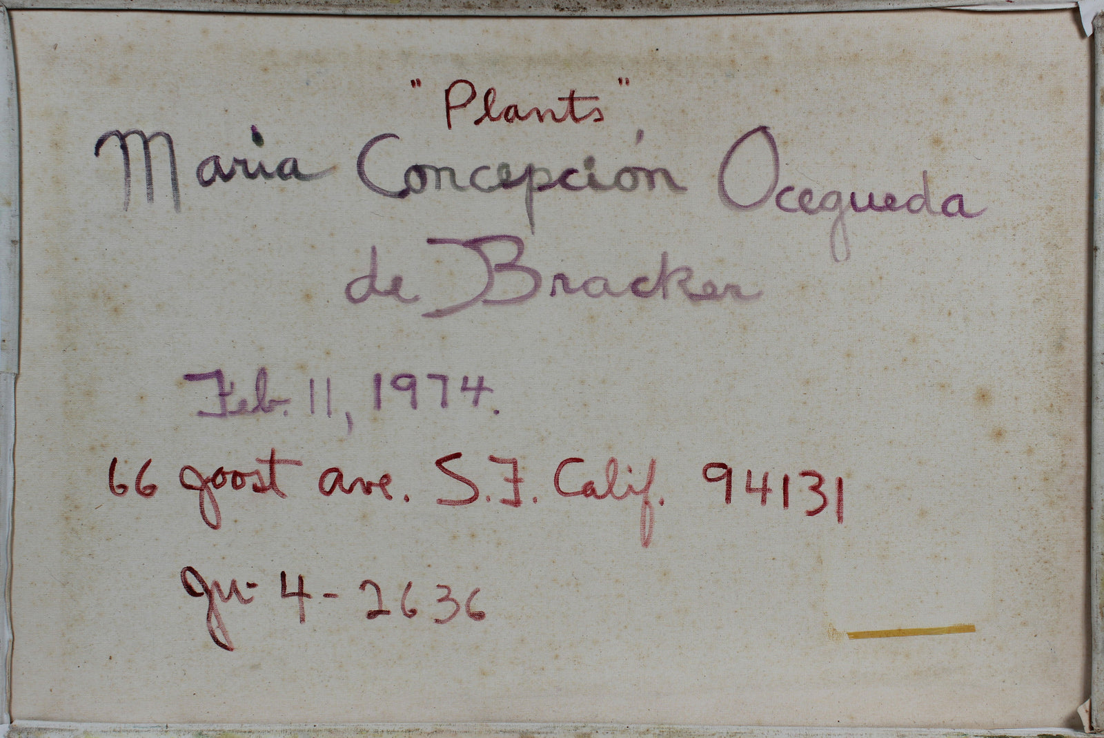 <i>Plants</i> <br>1975 Oil <br><br>#6991