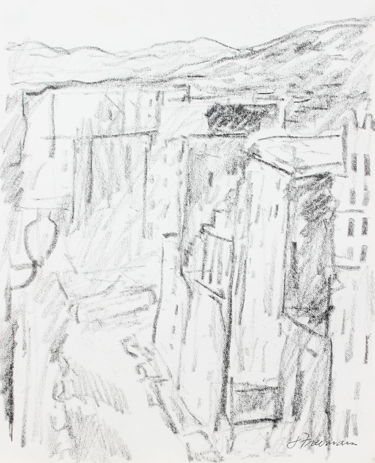 Abstracted S.F. Skyline&lt;br&gt;20th Century Graphite&lt;br&gt;&lt;br&gt;#A5042