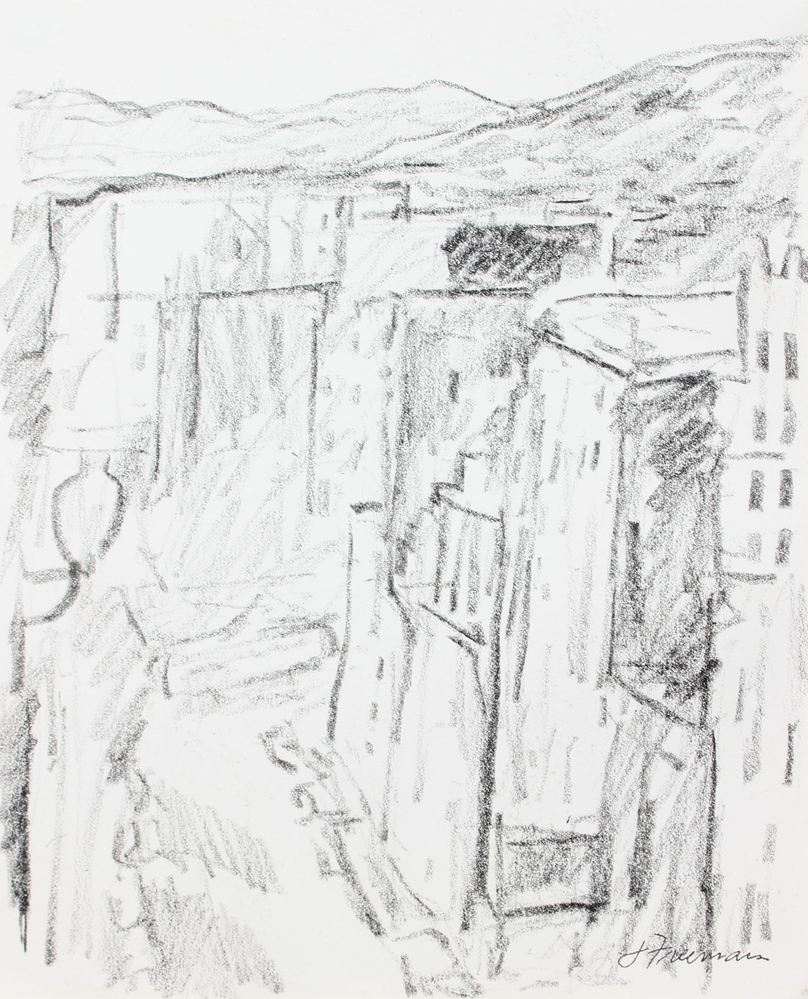 Abstracted S.F. Skyline<br>20th Century Graphite<br><br>#A5042