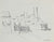 Abstracted Cityscape Sketch <br>20th Century Graphite <br><br>#A5407