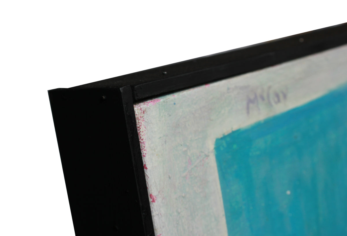 Abstract Squares & Rectangles - Pastel Study <br>Mid Century Oil <br><br>#A8807