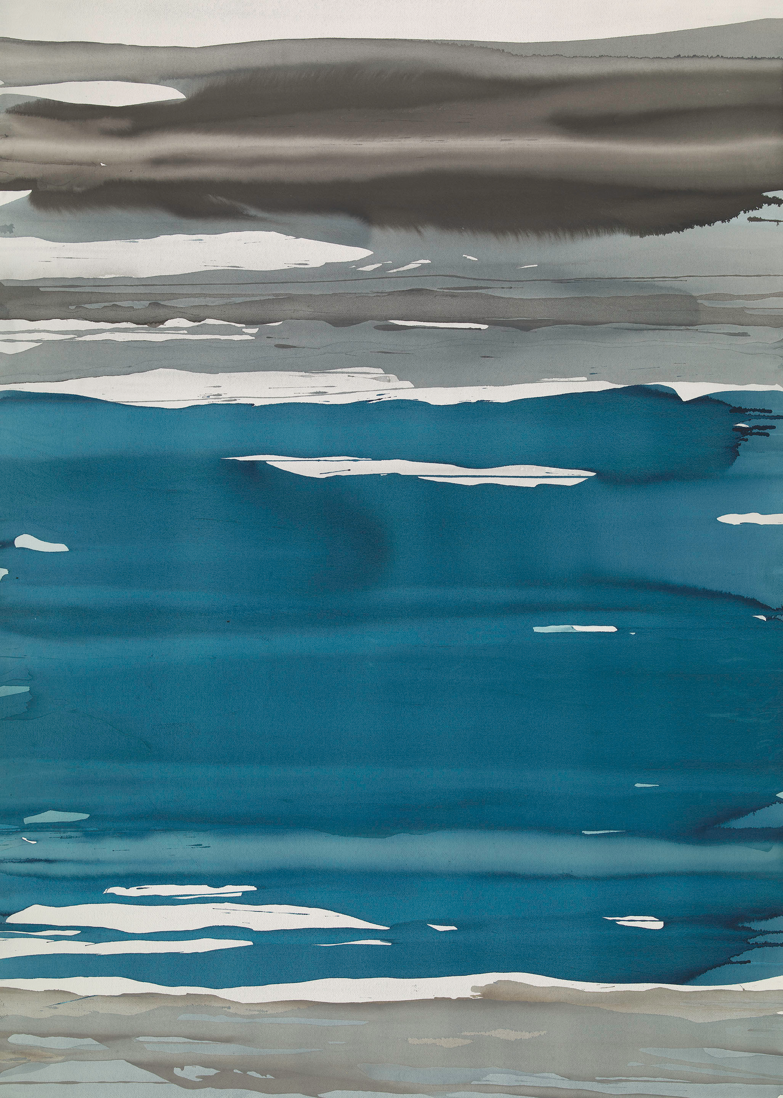 <i>In Between Color II</i><br>2016 Gouache Pour Painting<br><br>#IBC-02