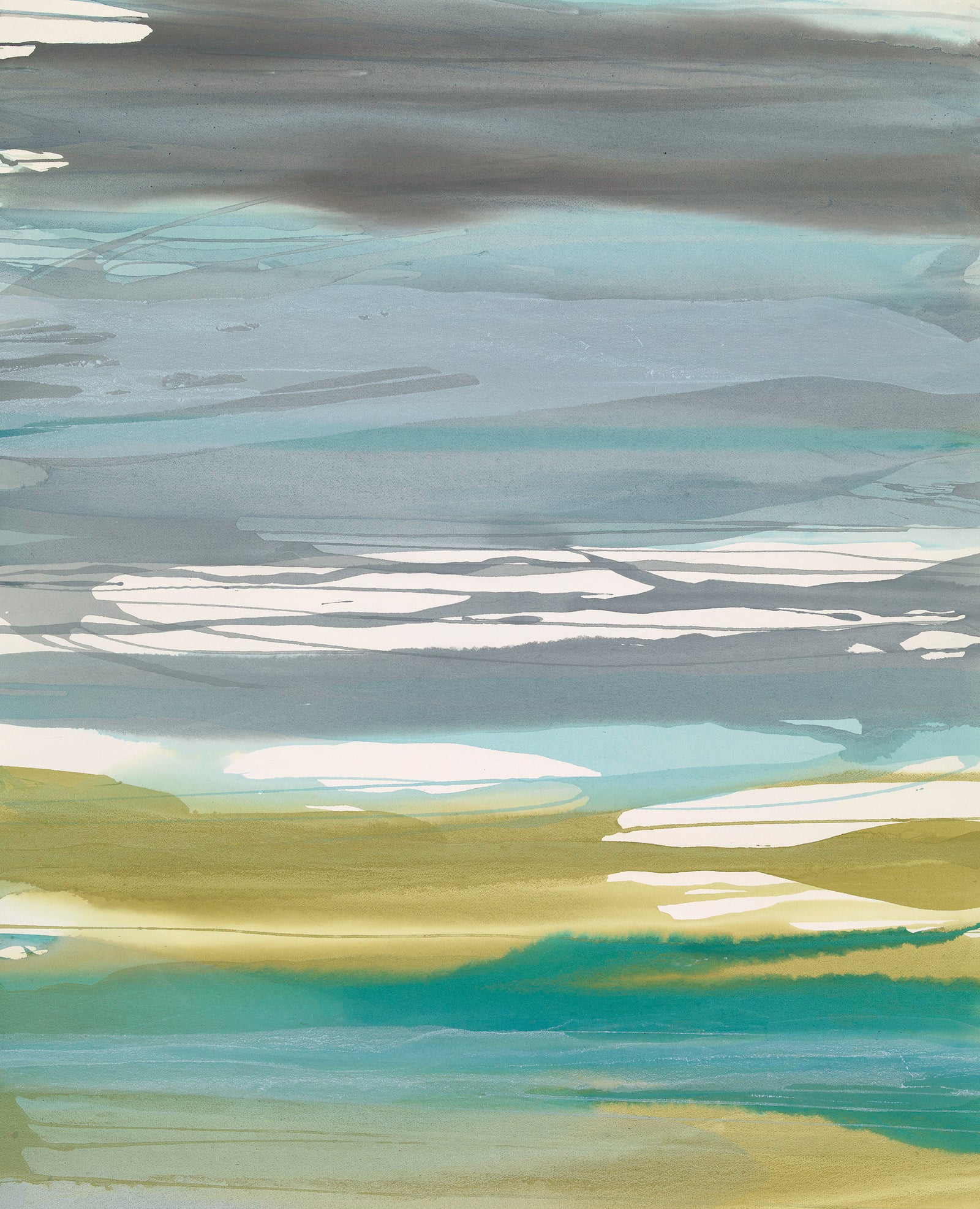 <i>In Between Color V</i><br>2016 Gouache Pour Painting<br><br>#IBC-05