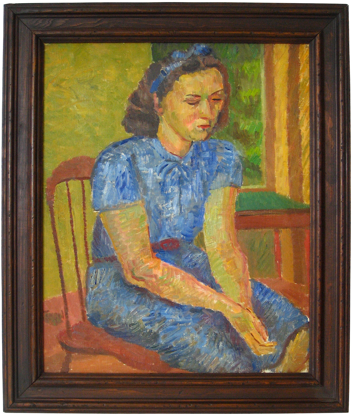 &lt;i&gt;Portrait of a Young Woman&lt;/i&gt; &lt;br&gt;1949 Oil &lt;br&gt;&lt;br&gt;#13953