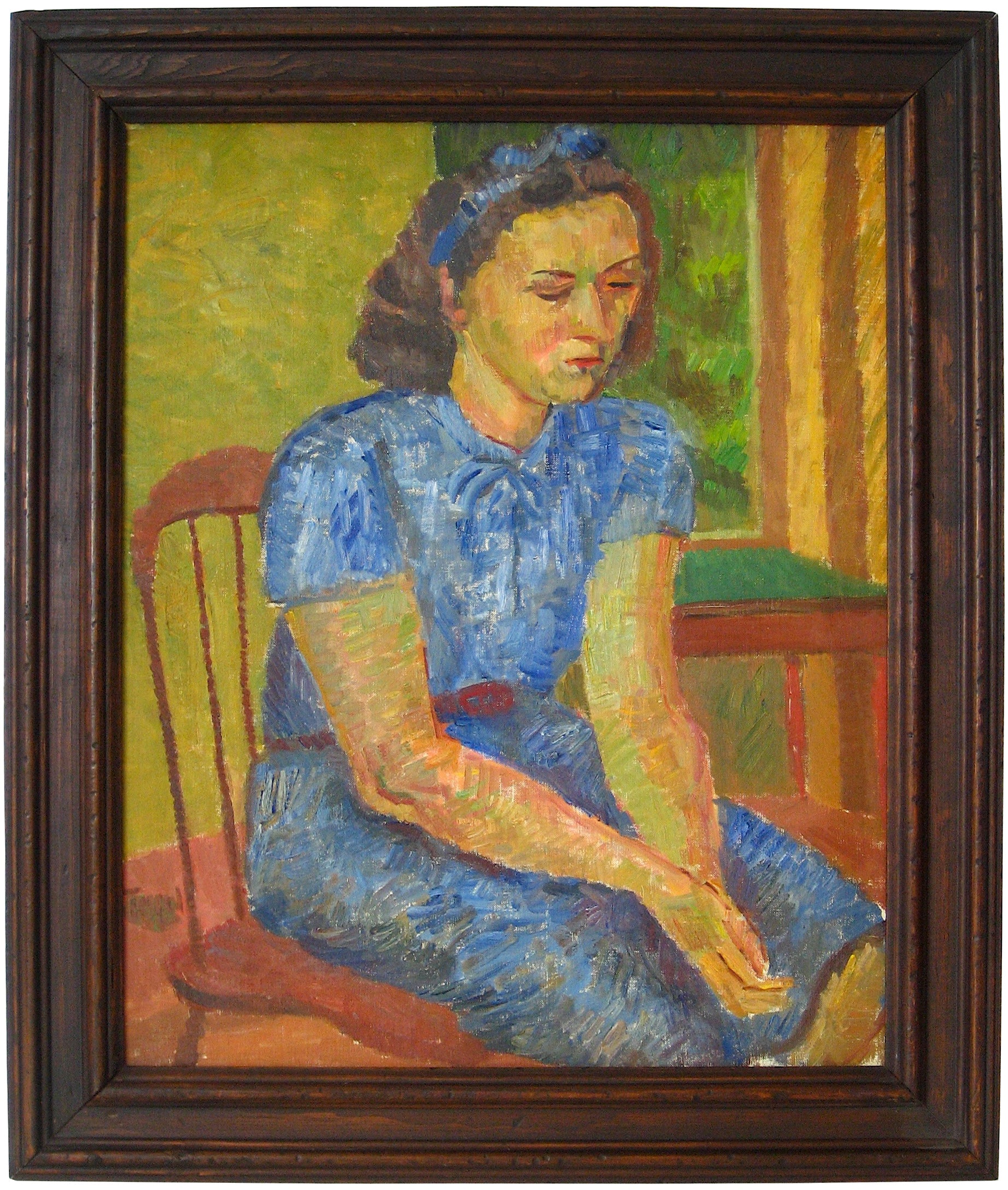 <i>Portrait of a Young Woman</i> <br>1949 Oil <br><br>#13953