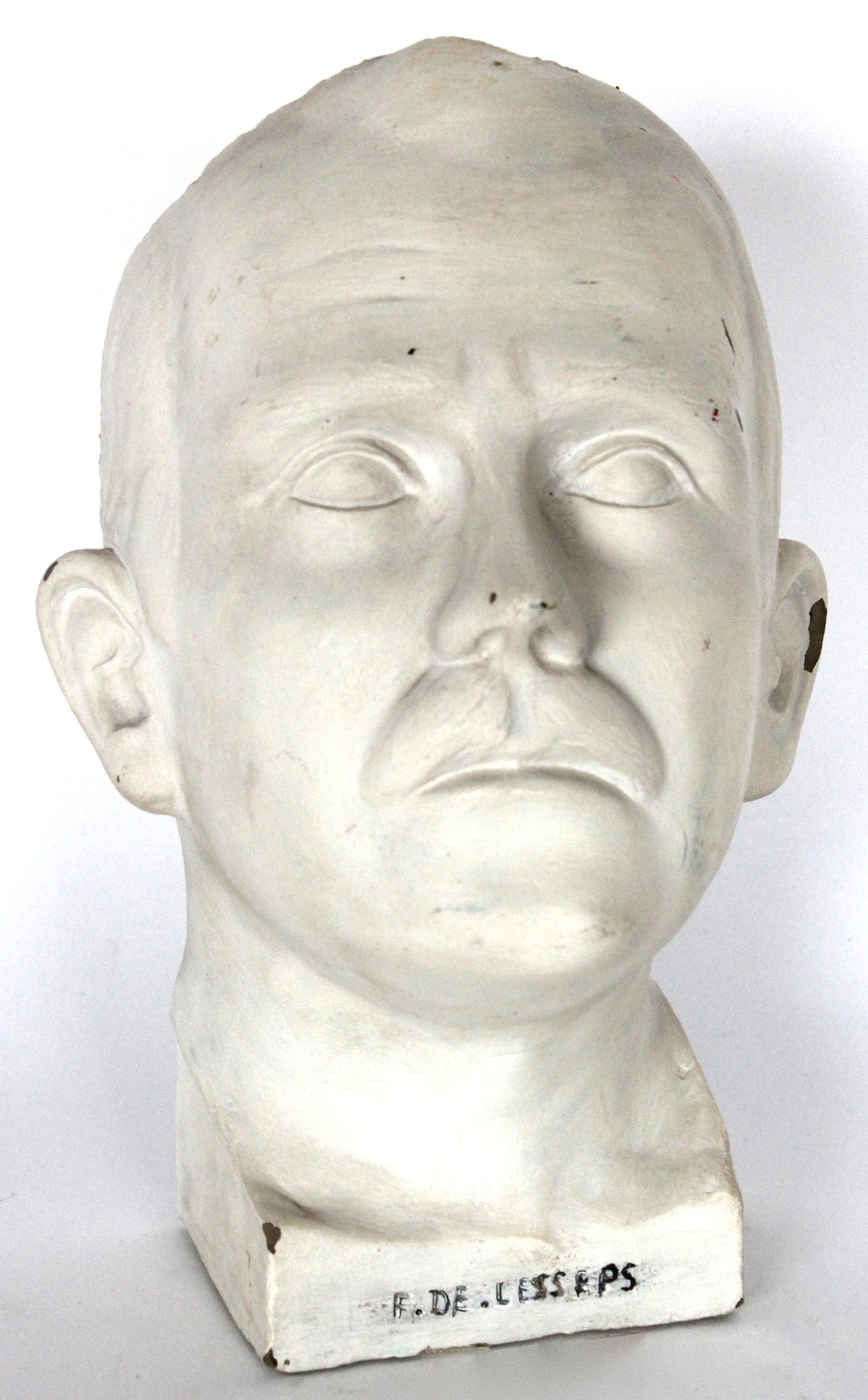 Bust of Ferdinand De Lesseps (1805-1894) &lt;br&gt;Mid Century Ceramic &lt;br&gt;&lt;br&gt;#18784
