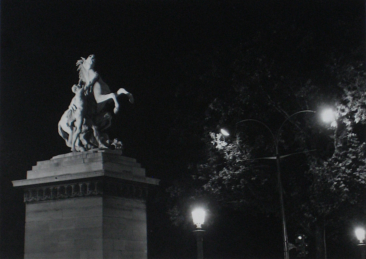 Marly Horse with Boy Scuplture &lt;br&gt;1960&#39;s Photograph &lt;br&gt;&lt;br&gt;#12208
