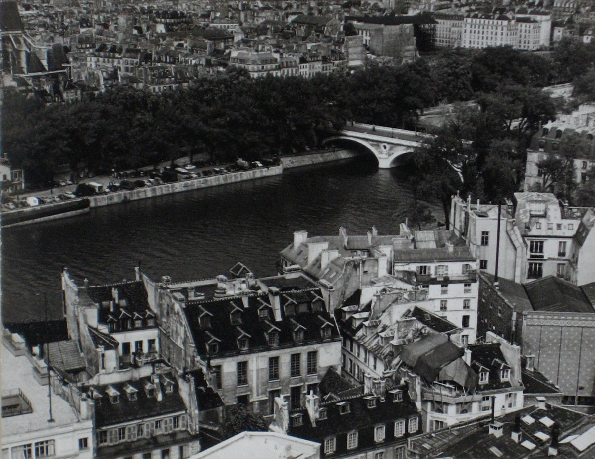Aerial View of Paris &lt;br&gt;1960s Photograph &lt;br&gt;&lt;br&gt;#12197