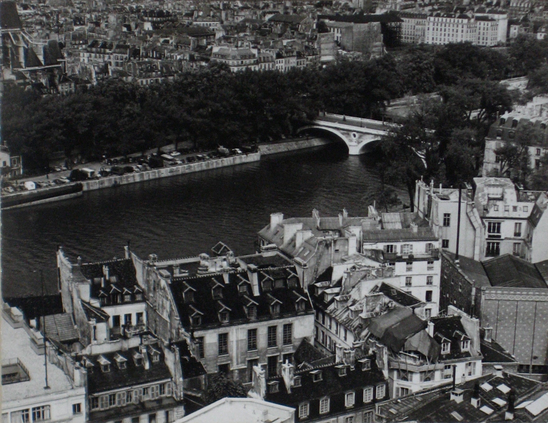 Aerial View of Paris <br>1960s Photograph <br><br>#12197