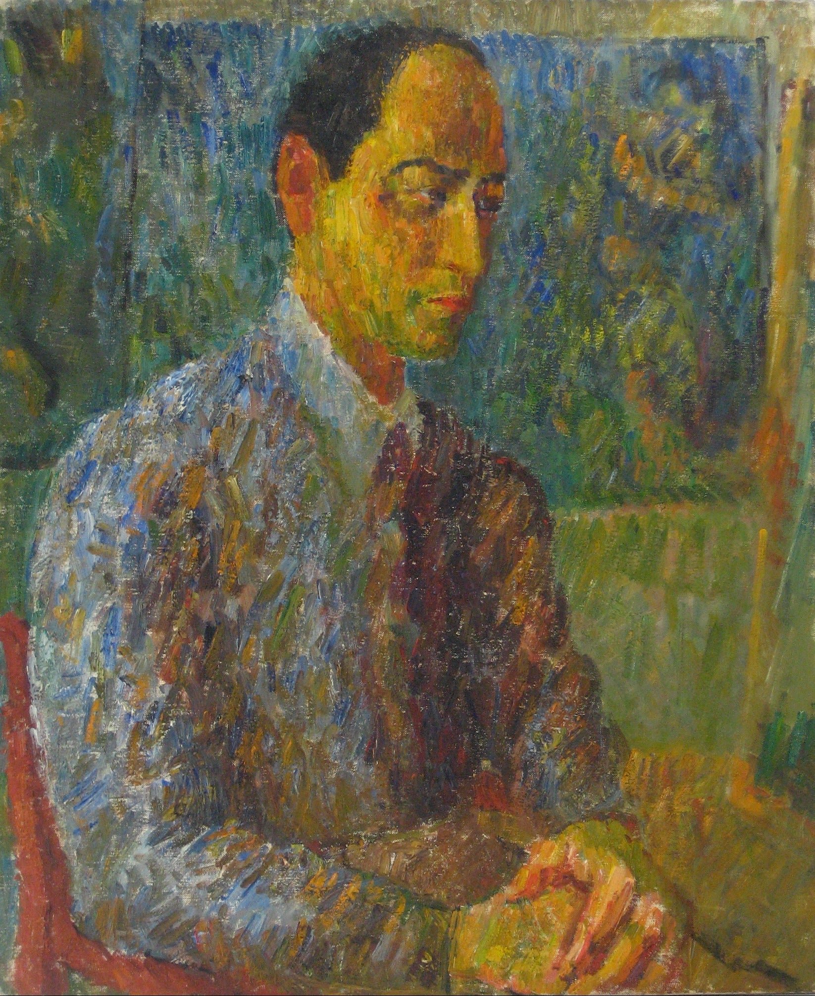 <i>Portrait of Arthur</i> <br>1940s Oil <br><br>#13952