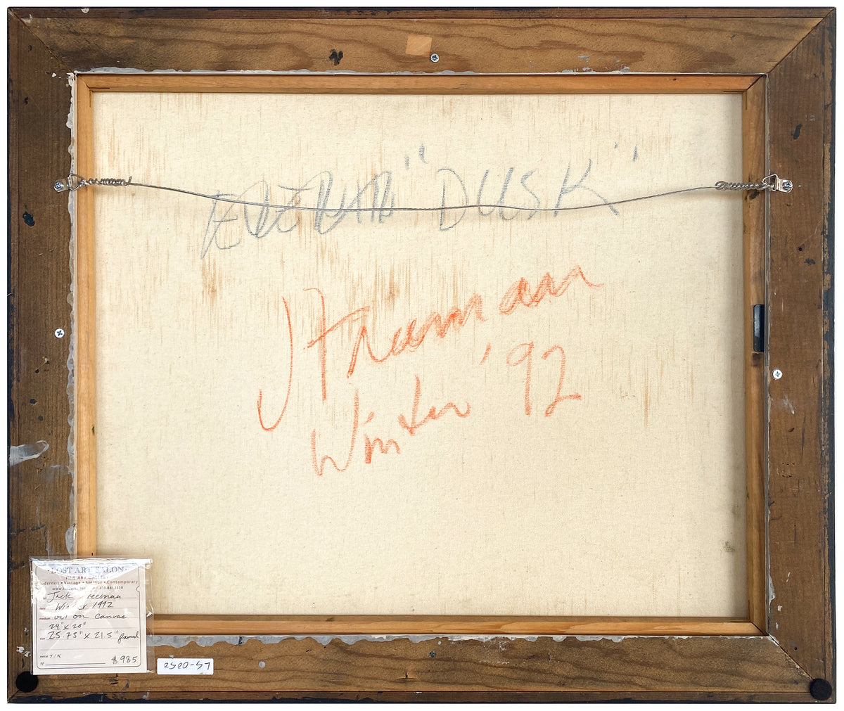 <I>Dusk</I> <br>1992 Oil on Canvas <br><br>#Z0001