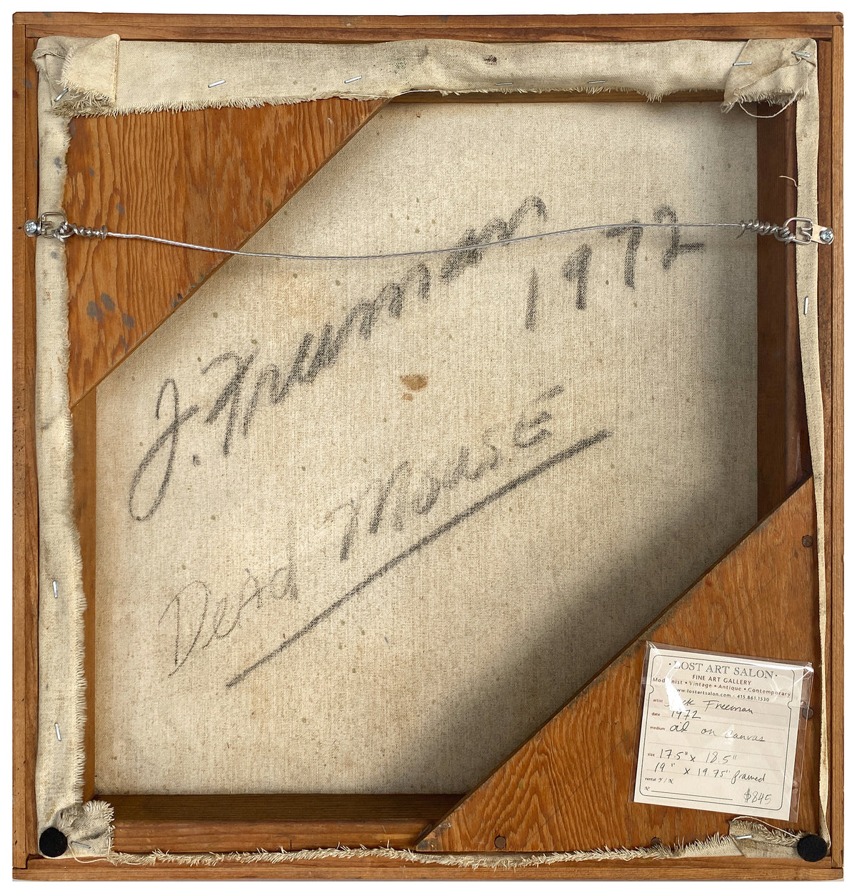 <I>Dead Mouse</I> <br>1972 Oil on Canvas <br><br>#Z0002