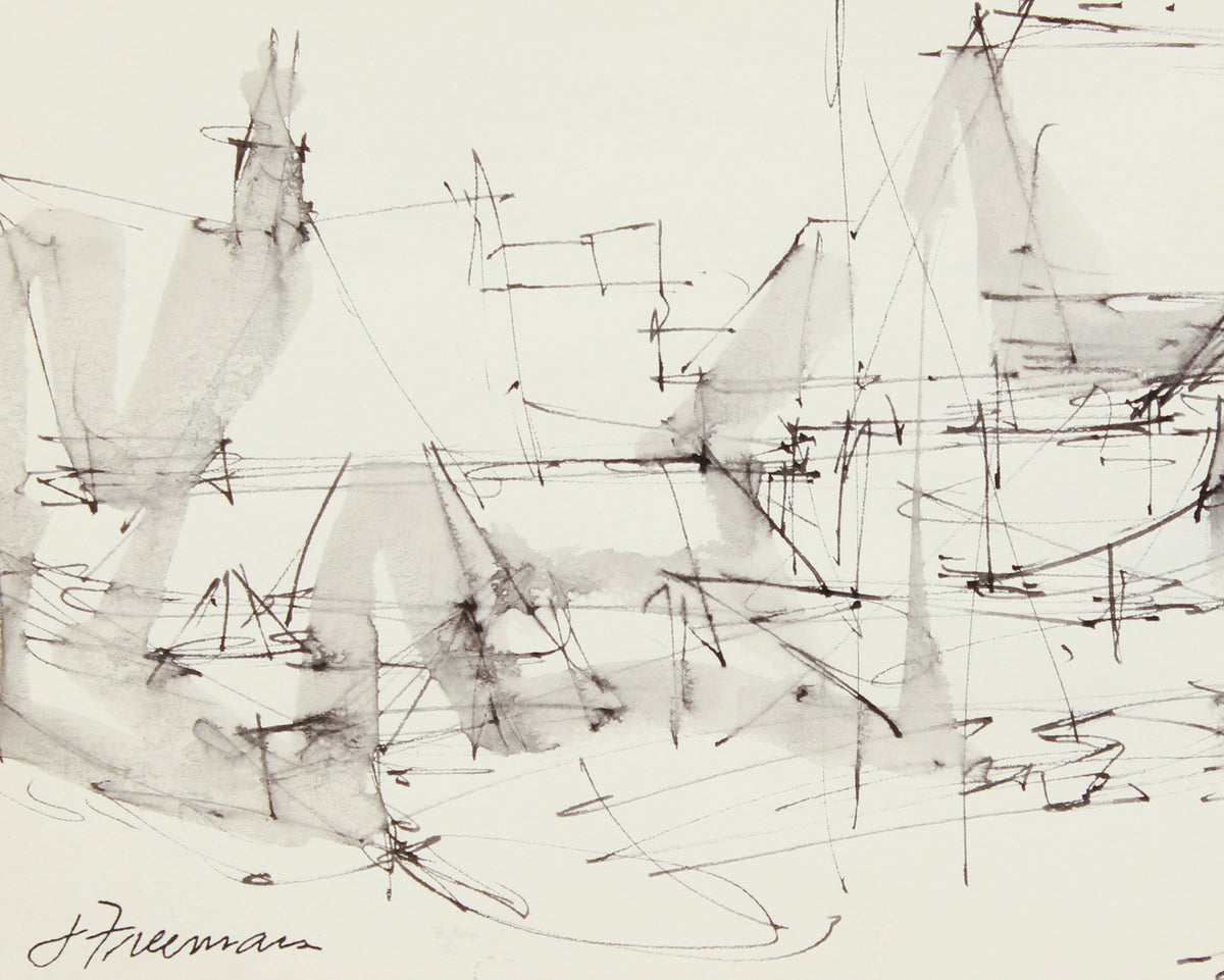 Frenetic Deconstructed Building<br>1976 Ink <br><br>#A8308