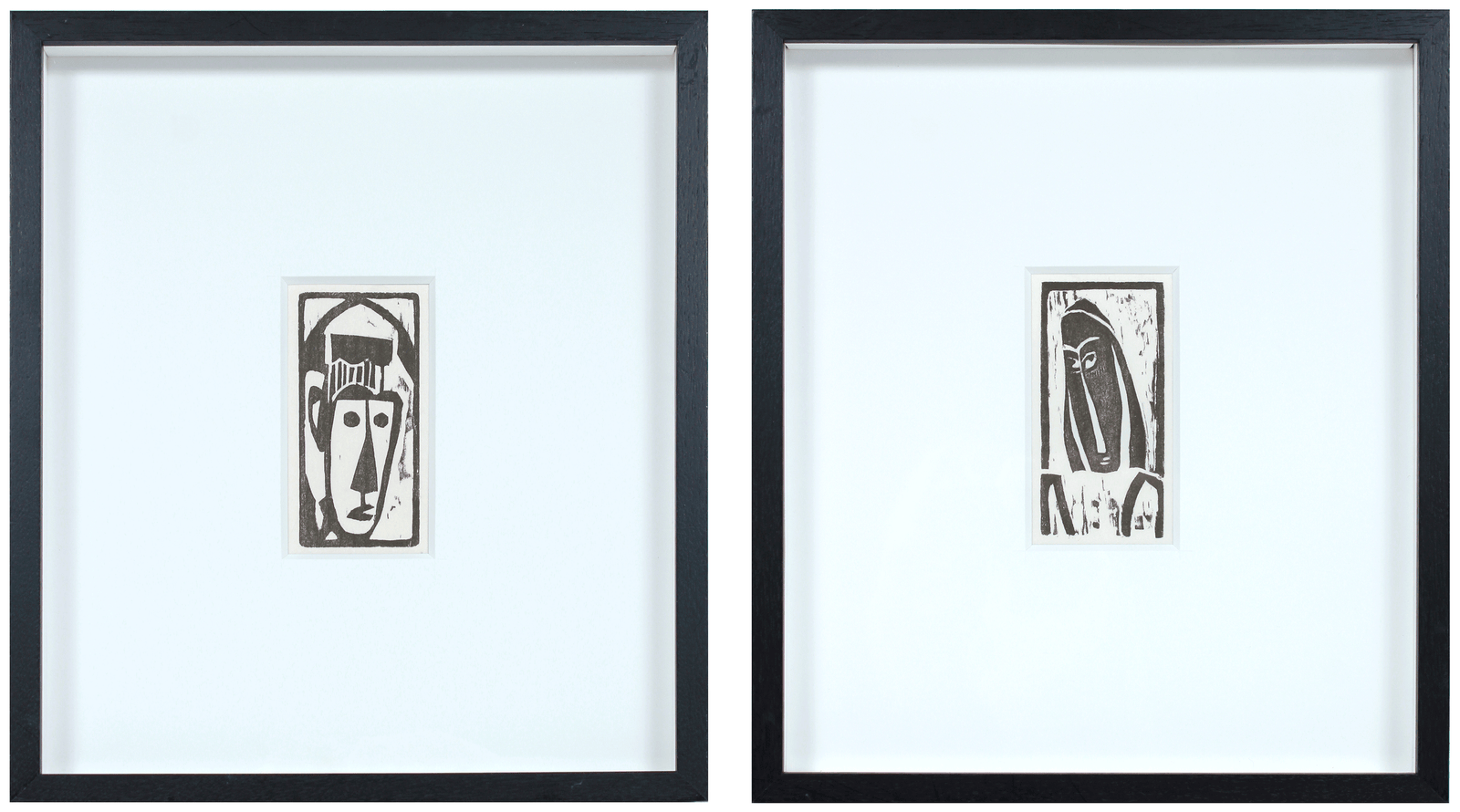 Pair From <i>Primitives, Poems & Woodcuts</i> <br>1926 Engraving <br><br>#B1110